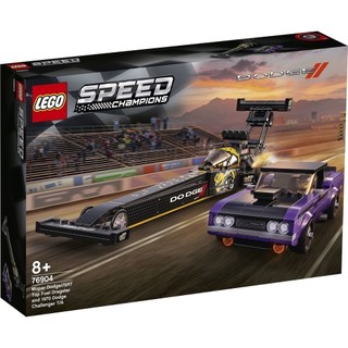 LEGO Speed Champions 76904 Siêu Xe Đua Dodge Top Fuel Dragster & Dodge 1970 Challenger (627 chi tiết)