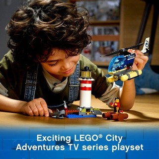 LEGO CITY 60274 Trực Thăng Bắt Cướp Trong Ngọn Hải Đăng ( 189 Chi tiết) Bộ gạch đồ chơi lắp ráp