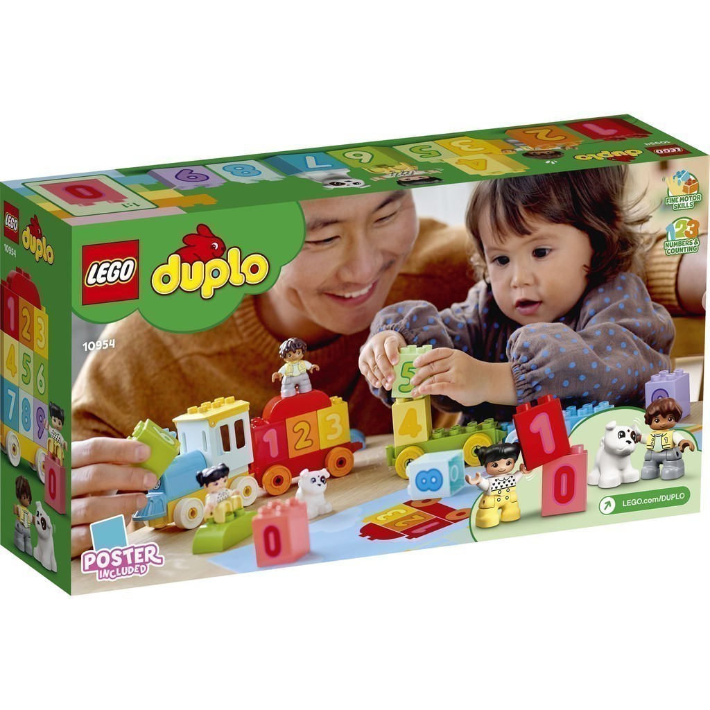  LEGO DUPLO 10954 Tàu lửa học đếm số (23 chi tiết)