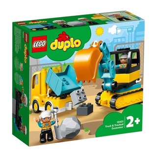 LEGO DUPLO 10931 Xe Tải & Xe Xúc Của Bé ( 20 Chi tiết) Đồ chơi lắp ráp giáo dục