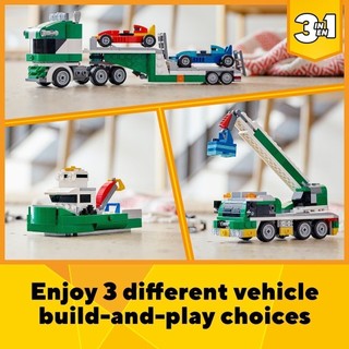 LEGO CREATOR 3in1 31113 Xe Tải Vận Chuyển Xe Đua ( 328 Chi tiết)