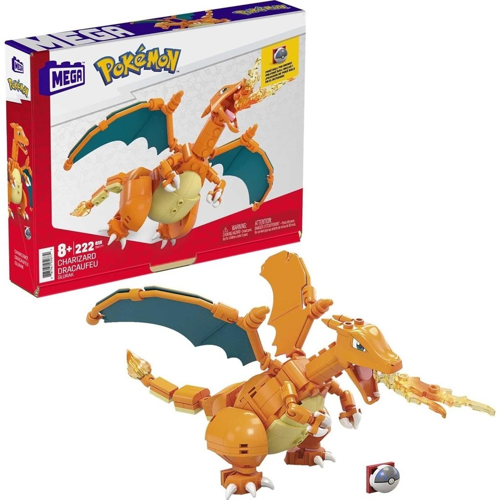 Direct from Japan Mega Construx Pokemon Charizard [222 pieces] [8 years old ~] GWY77