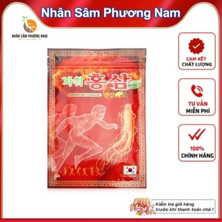 Cao Dán Hồng Sâm Đỏ Hàn Quốc Túi 20 Miếng 93mm * 130mm