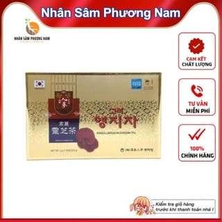 Trà Linh Chi Hàn Quốc hộp vàng 100 gói * 3g