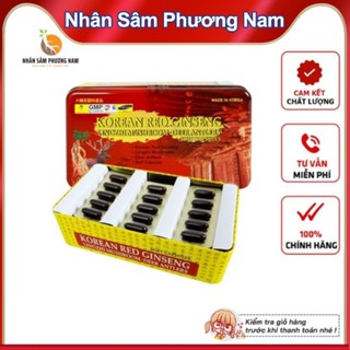 Viên Đạm Hồng Sâm Nhung Hươu Linh Chi Hàn Quốc, Hộp 60 viên