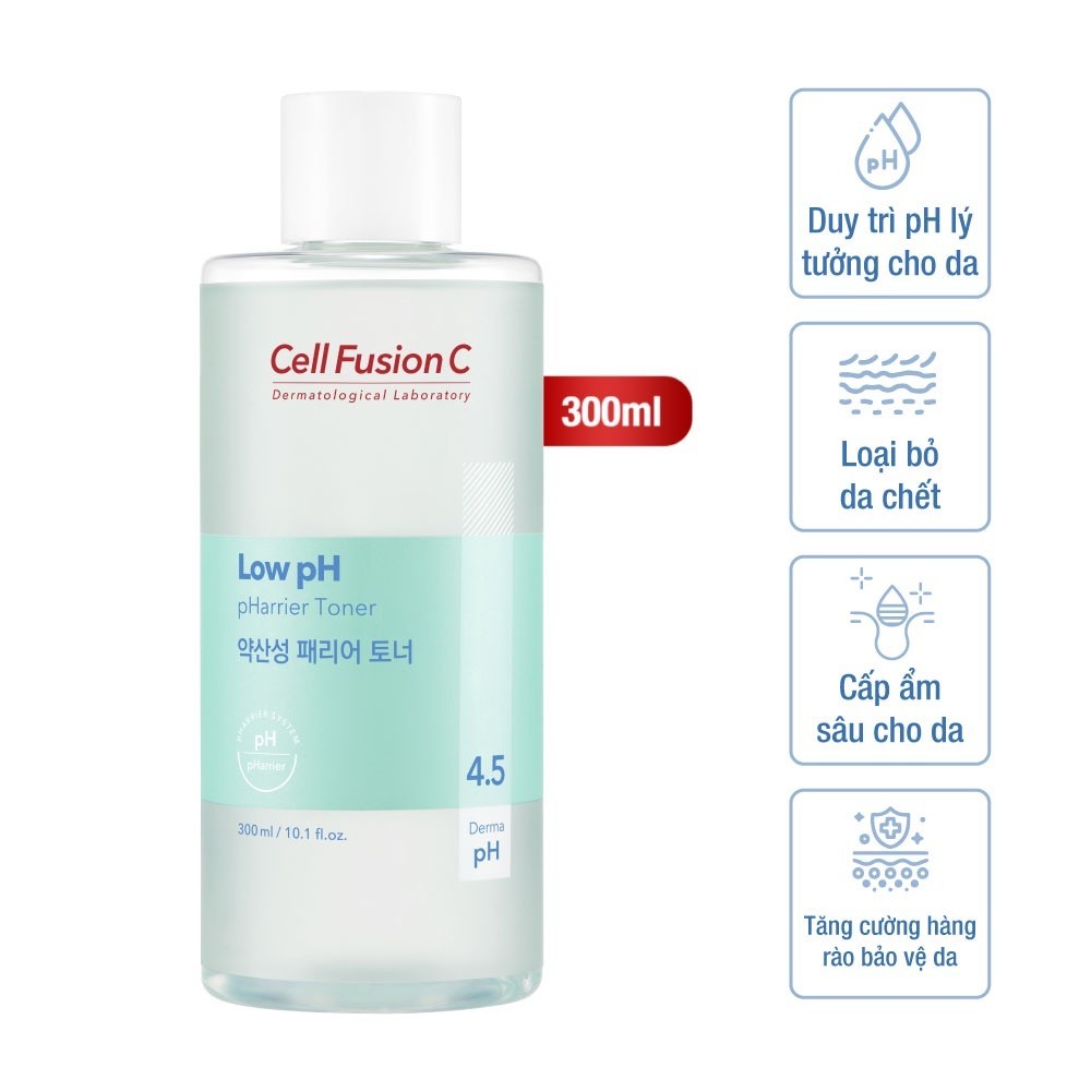 Nước cân bằng PH thấp, tăng cường hàng rào bảo vệ da- Low pH pHarrier Toner - Cell Fusion C Expert