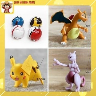 Quả Cầu Pokemon Tự Động Ném Thú, Pikachu, Lizardo, Hitokage....Đồ Chơi Dành Cho Bé, Quà Tặng Các Bạn Nhỏ