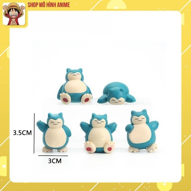 Mô Hình 5 Nhân Vật Kabigon Trong Pokemon Cao 4cm, Mô Hình Decor Trang Trí, Bộ Sưu Tập Nhân Vật