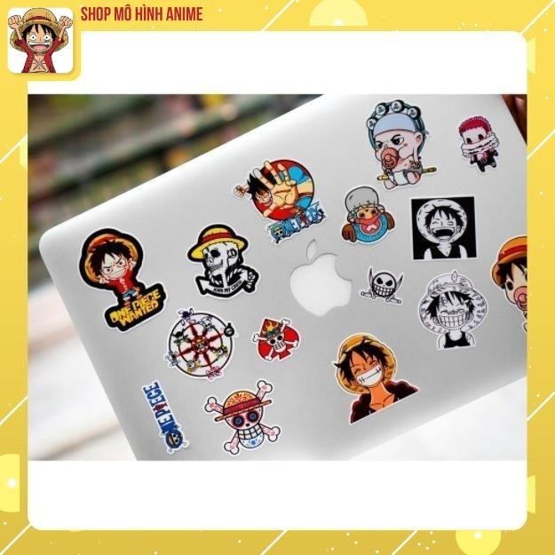 Sticker One Pice - Đảo Hải Tặc, Dán Mũ Bảo Hiểm, Điện Thoại, Laptop, PVC Chống Nước, Chống Bay Màu