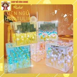Đèn Ngủ Hoa Tulip Khối Lập Phương Rubik Tráng Gương Độc Đáo, Đồ Decor Trang Trí Thủ Công Diy, Quà Tặng Sinh Nhật, Dịp Lễ