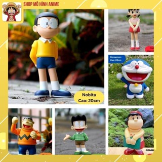Mô Hình Nhân Vật Doraemon, Nobita, Chaien, Xeko, Xuka, Jaiko Cao 23cm Siêu Đẹp, Mô Hình Decor Trang Trí Nhà Cửa