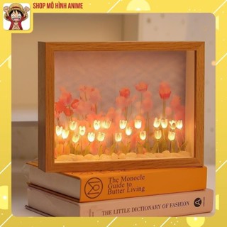 Đèn Ngủ Hoa Tulip Trang Trí Trong Khung Ảnh, Đèn Decor Trang Trí Handmade, Đồ DIY, Quà Tặng Sinh Nhật, Dịp Lễ Đặc Biệt