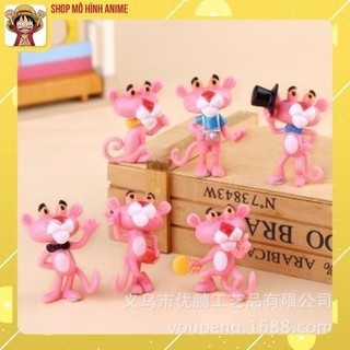 Mô Hình Báo Hồng - The Pink Panther Dễ Thương Đáng Yêu Với Nhiều Tư Thế, Decor Trang Trí Phòng Học, Bàn Làm Việc