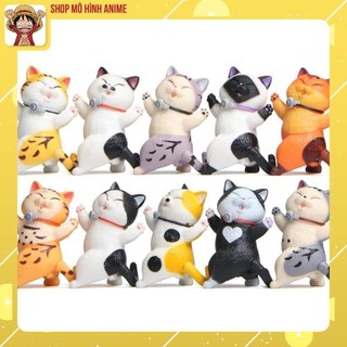 Bộ 10 Mô Hình Mèo Mặc Đồ Bơi Siêu Đẹp, Cao 9cm, Đầy Đủ Màu Sắc Khác Nhau, Mô Hình Để Bàn, Decor Trang Trí Bánh Kem
