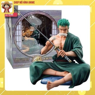 Mô hình zoro one piece - zoro ngồi lau kiếm - hàng cao cấp - cao 17cm - tượng figure