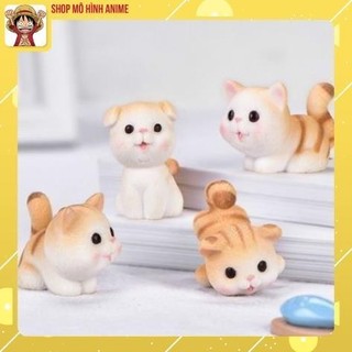 Mô Hình Bộ 3 Mèo Con Nghịch Ngợm Dễ Thương, Decor Góc Học Tập Làm Việc, Bàn Làm Việc, Trang Trí Bánh Kem