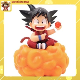Mô hình goku dragonball, goku cưỡi mây cute, cao 11cm, mô hình decor trang trí, đồ chơi cho bé, bộ sưu tập nhân vật