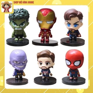 Mô Hình Nhân Vật Siêu Anh Hùng, Vũ Trụ Marvel, Spider Man, Iron Man, Cao 12 Cm, Mô Hình Decor Trang Trí, Bộ Sưu Tập