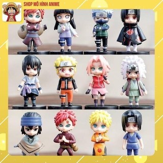 Mô Hình Naruto ChiBi Siêu Đẹp, Bộ 4 Mẫu Naruto ChiBi Thế Hệ Mới - Cao 6,5cm, Bộ Sưu Tập Nhân Vật