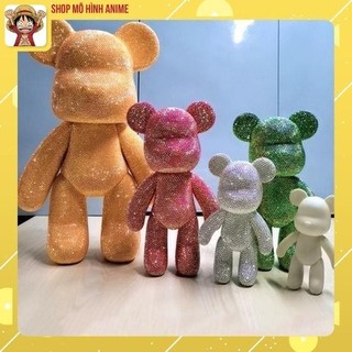 Gấu đính đá Bearbrick handmad cao cấp cho mọi lứa tuổi,size 23cm và 10cm