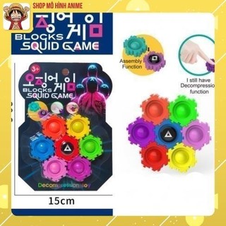 Con quay Spinner lắp ráp thông minh kết hợp đồ chơi POP IT siêu độc đáo