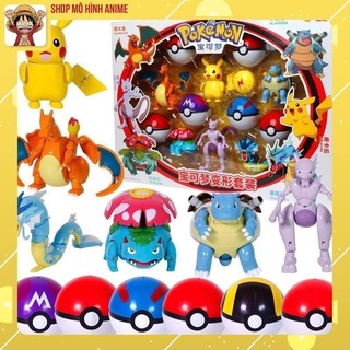 Đồ Chơi Quả Cầu Pokemon Lắp Ghép Biến Hình, Đồ Chơi Sáng Tạo Cho Bé, Full Box Chính Hãng, Đồ Chơi Bộ Sưu Tập Nhân Vật