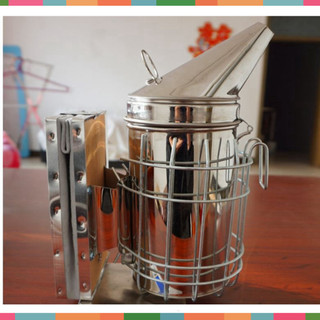 Bình khói chống ong đốt inox da xù | mật ong manbu sb19