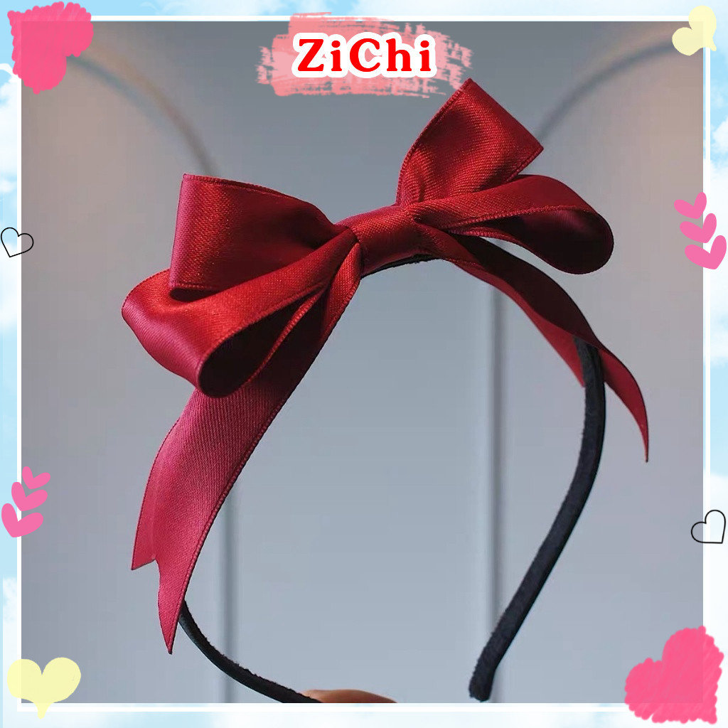 Băng đô hình nơ 3 chiều dễ thương, cài tóc nơ bờm cute cho nữ Zichi CT07