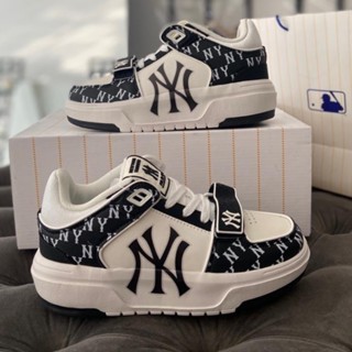 Giày Thể Thao Chất Lượng Cao MLB Chunky Quai Dán Họa Tiết Đen Trắng Phối Đồ Siêu Đẹp - thanggiaychina