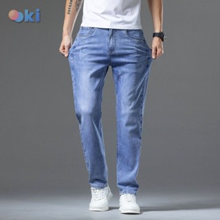 Quần Jean Nam Basic Slimfit Co Giãn Ooki Quần Bò Nam Cào Xước Nhẹ không bai xù, bền màu, Phom Ôm, Trẻ Trung, Thanh Lịch