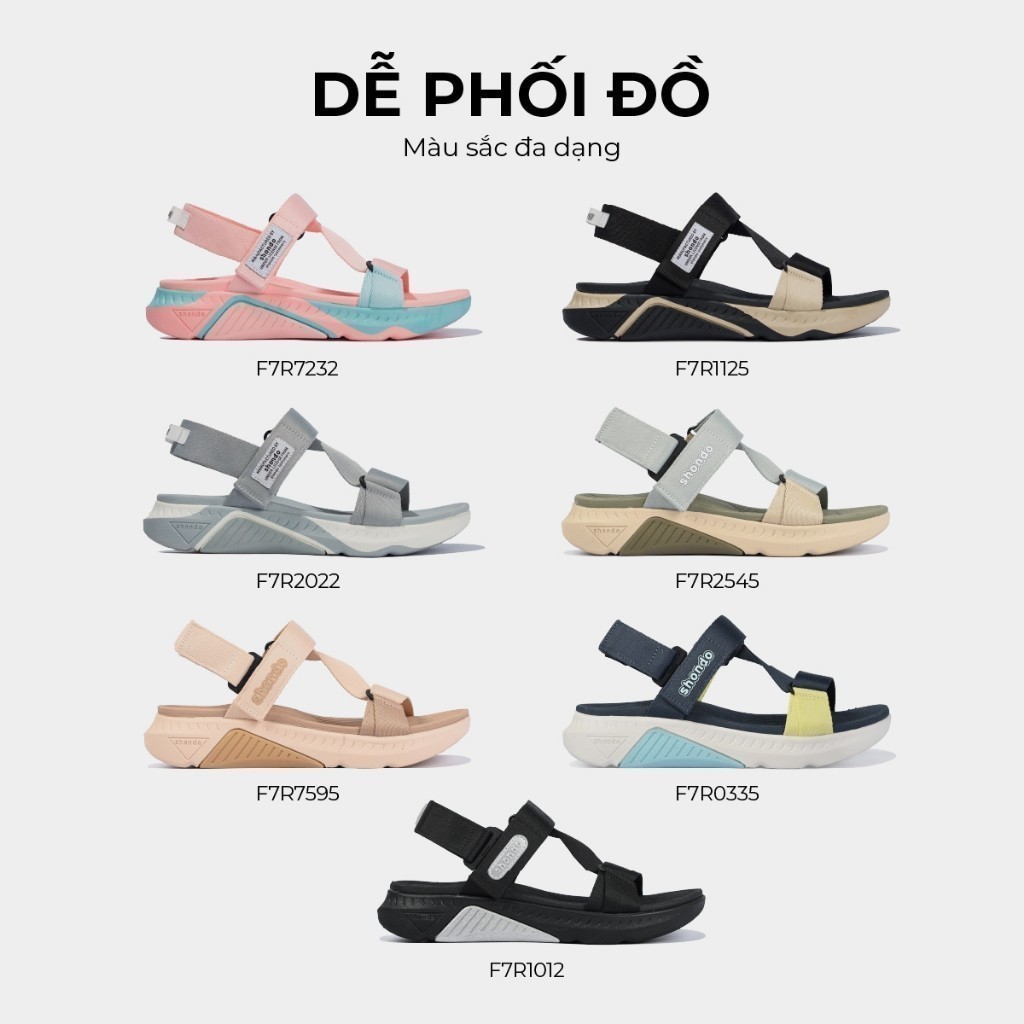 Giày Sandal Nữ SHONDO F7 Racing Thời Trang, Êm, Nhẹ, Đi Học Đi Chơi Màu Hồng Nâu F7R7595