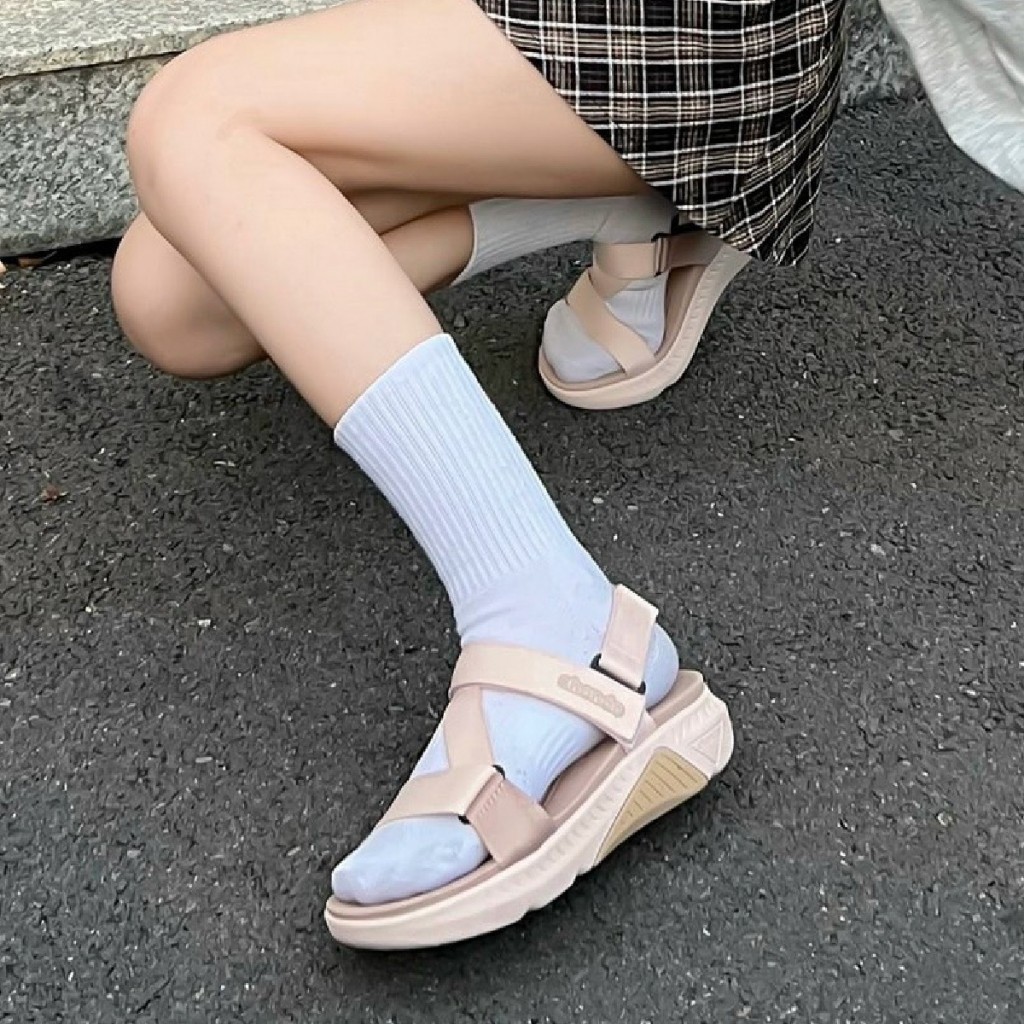 Giày Sandal Nữ SHONDO F7 Racing Thời Trang, Êm, Nhẹ, Đi Học Đi Chơi Màu Hồng Nâu F7R7595