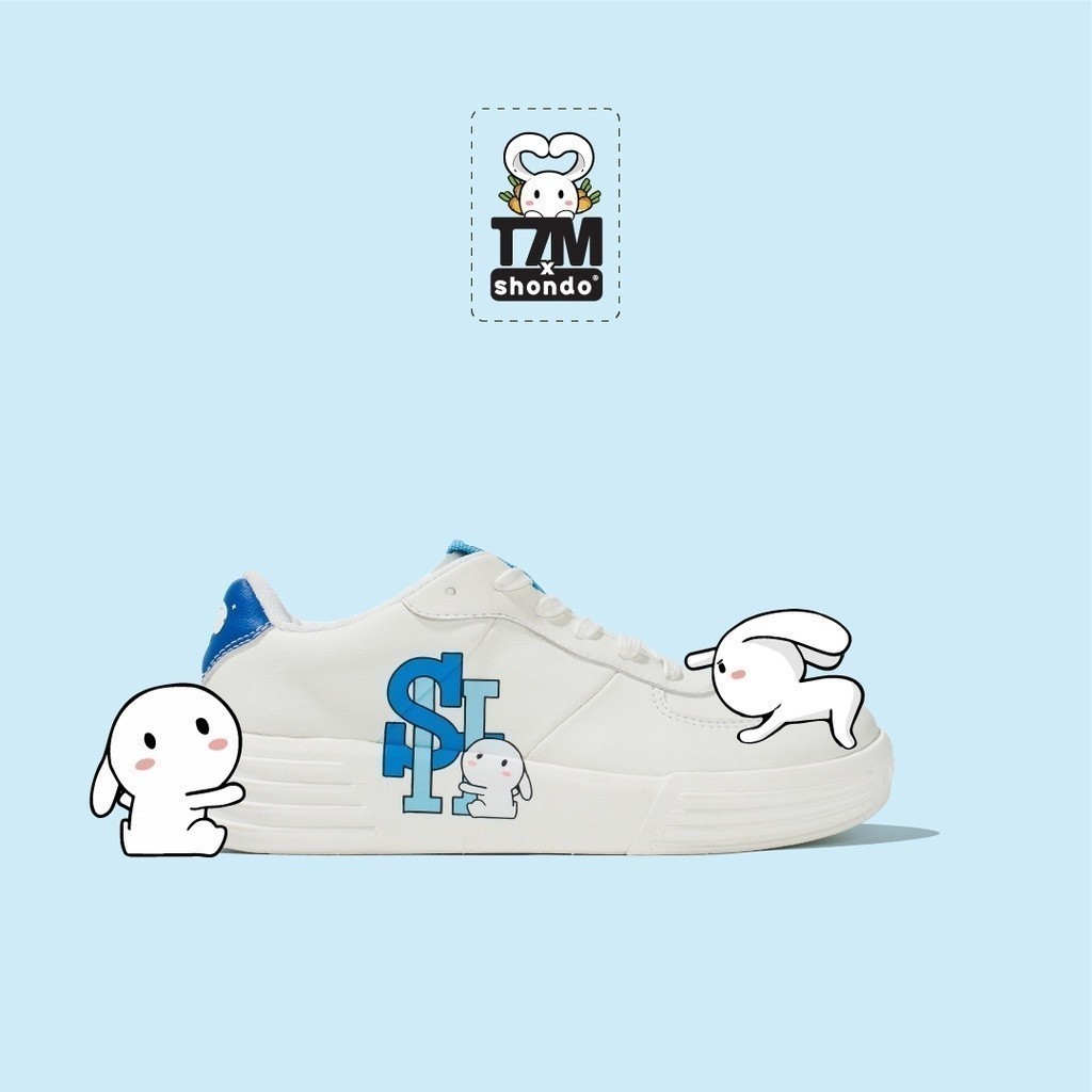  Giày Thể Thao Sneaker Độn Đế Nam Nữ Shondo x Thỏ 7 Màu Class1 Trắng Bền Nhẹ Đẹp SND0300