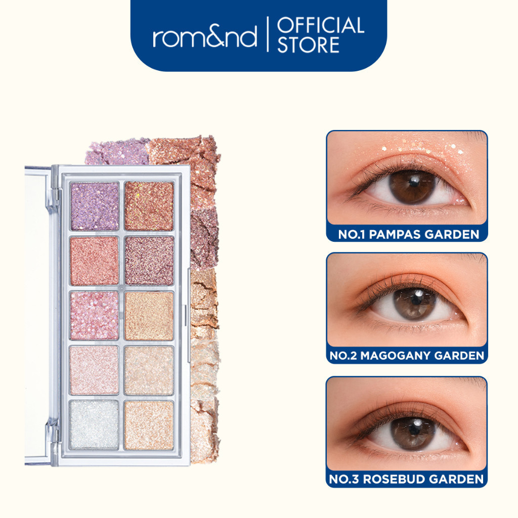 [Rom&nd] Bảng phấn mắt 10 màu siêu lấp lánh Hàn Quốc Romand Better Than Palette 7.5g | BigBuy360 - bigbuy360.vn