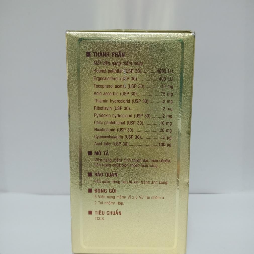 Homtamin Korea không có sâm - Bổ sung Vitamin và muối khoáng Hộp 12 vỉ x 5 viên