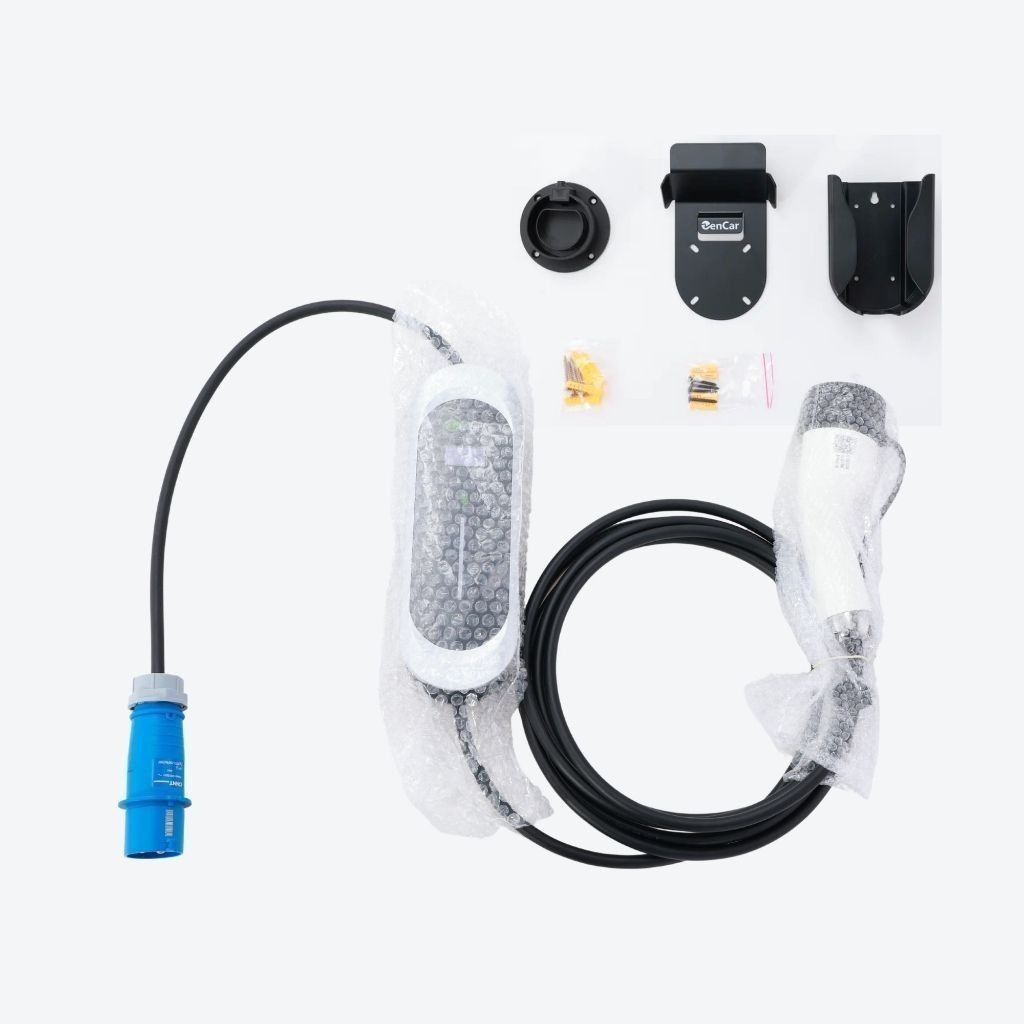 ZENCAR 7.4KW - Sạc di động cho Vinfast Volvo Kia Huyndai chuẩn TYPE 2 - 1Pha 220V - SMEV - Hàng Chính Hãng