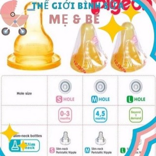 Núm ti siêu mềm cổ rộng và cổ hẹp