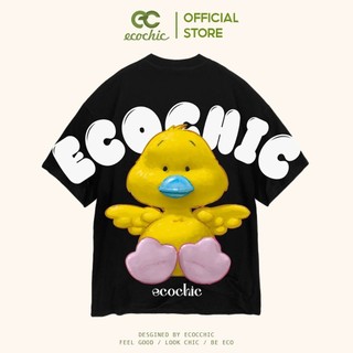 Áo Phông ECOCHIC YEL DUCKY Tee Local Brand Chính Hãng Unisex Form Rộng Oversize Premium Cotton 100% F875