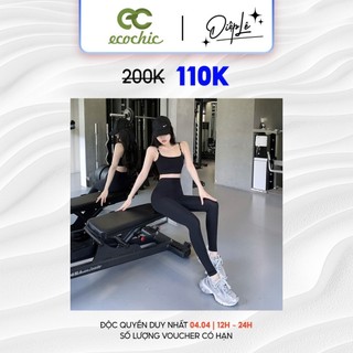  Quần Legging Dài ECOCHIC Nữ Cạp Cao Gen Bụng Tập Gym Yoga Chất Liệu Su Đúc Định Hình Nâng Mông