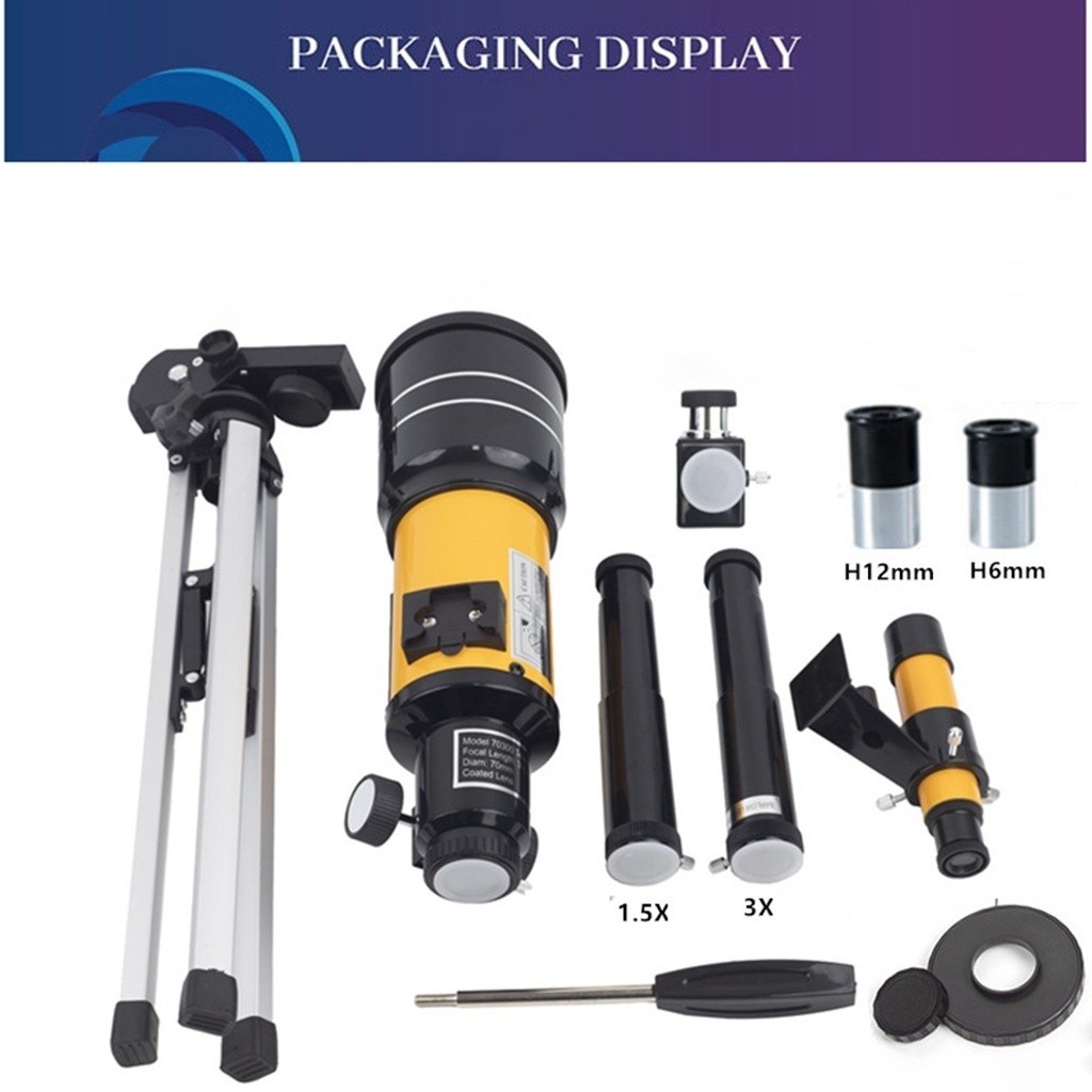 Kính viễn vọng thiên văn khúc xạ 70300, kính thiên văn mặt trăng siêu nét | BigBuy360 - bigbuy360.vn