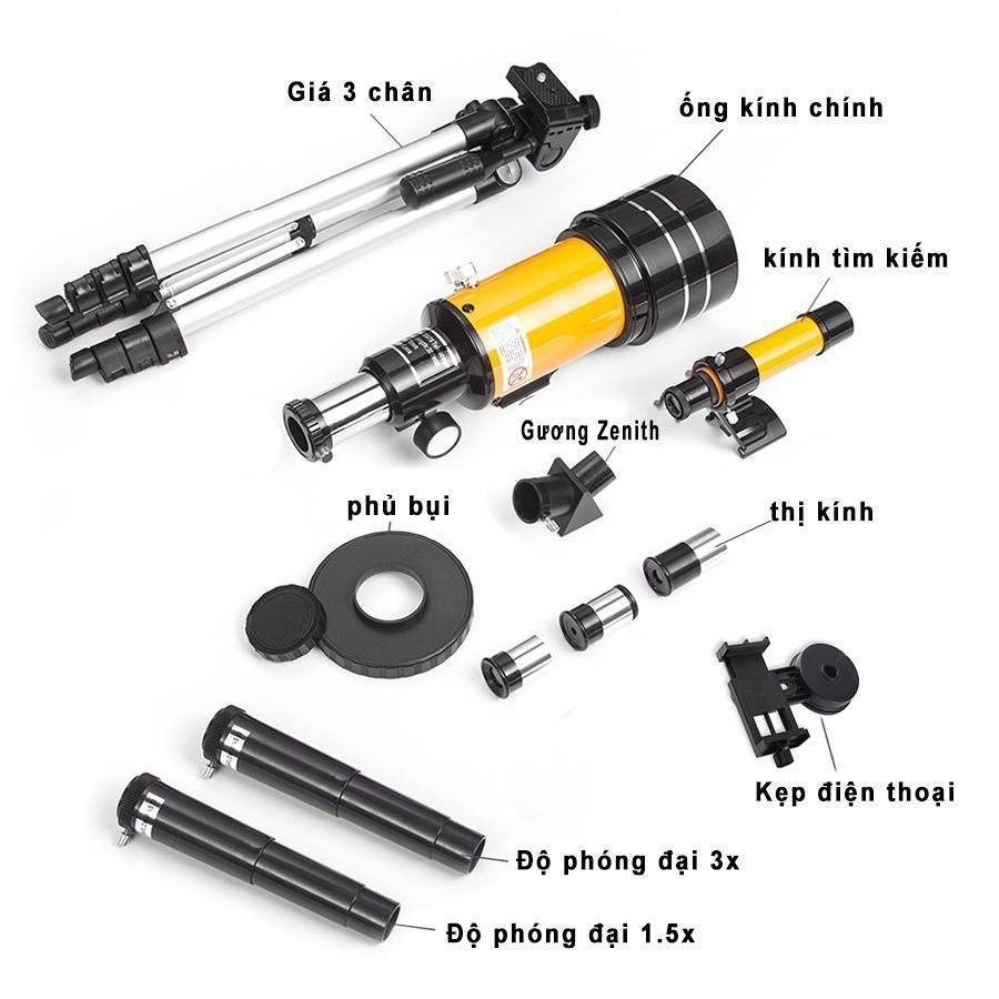 Kính viễn vọng thiên văn khúc xạ 70300, kính thiên văn mặt trăng siêu nét | BigBuy360 - bigbuy360.vn