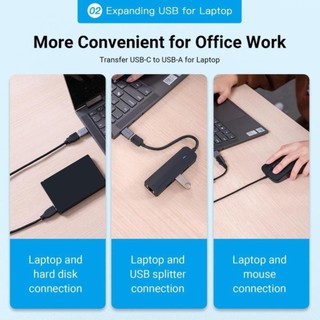 USB OTG USB-C to USB 3.0 VENTION CDQH0 (Male to Female)
