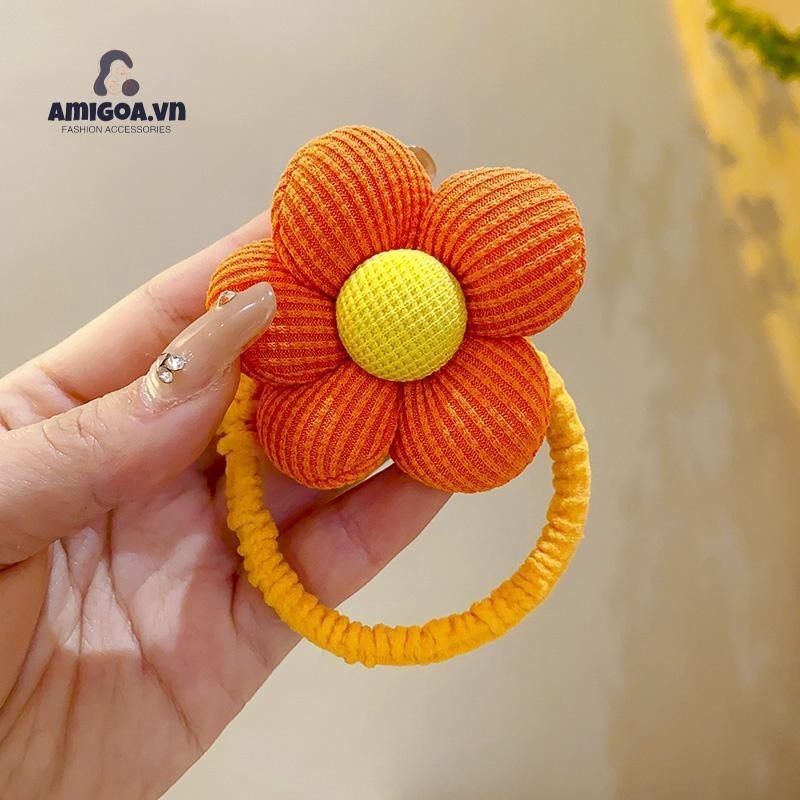 ✨✨Dây Buộc Tóc Cao Su Co Giãn Đính Hoa Dễ Thương Thời Trang 2024