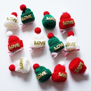 ✨✨cài tóc noel kẹp tóc hình nón len giáng sinh dễ thương cho bé