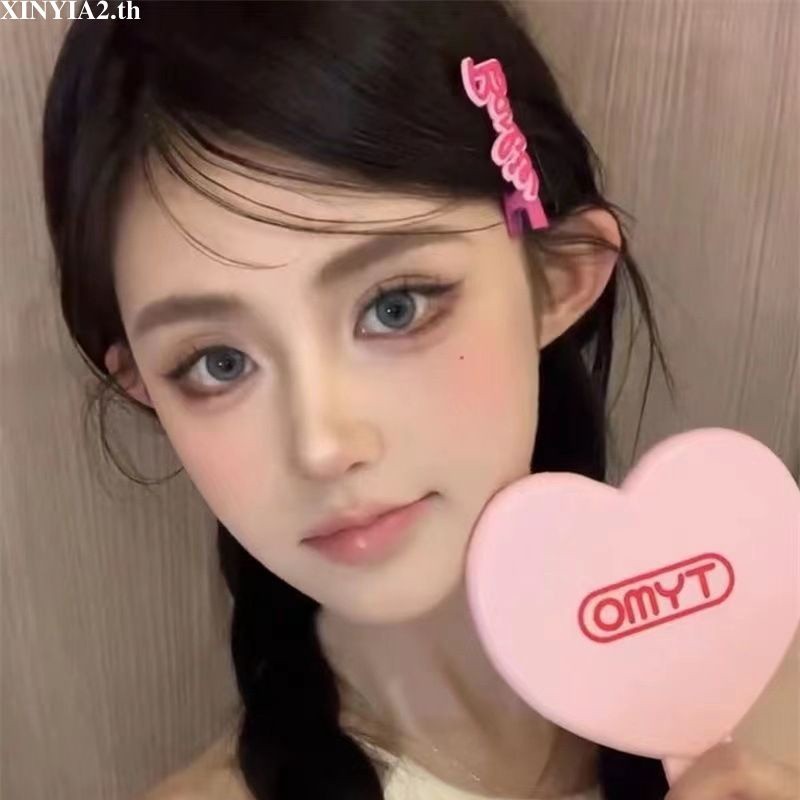 ✨✨Kẹp Tóc Mái Bằng Kim Loại Hình Chữ Barbie Màu Hồng Dễ Thương Phong Cách Hàn Quốc