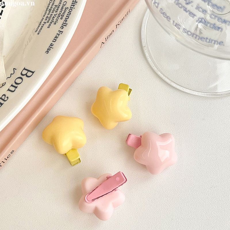 ✨✨Kẹp Tóc Nhỏ Nhắn Màu Kẹo Ngôi Sao Trái Tim Dễ Thương Ngọt Ngào Cho Bé Gái ins