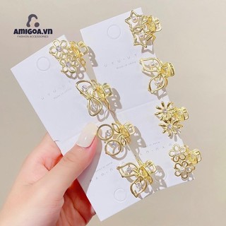 ✨✨kẹp tóc kim loại đính hạt ngọc trai cho nữ