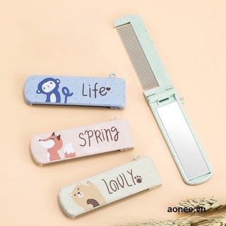 ✨✨lược kèm gương bỏ túi 2 in 1 dễ thương