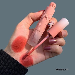 ✨✨【Hàng Có Sẵn】Son Môi Lì Mịn Như Nhung Hình Nơ Dập Nổi