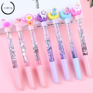 0,5mm Little Fairy Stick Star Unicorn Quicksand Gel Pen Nữ sinh viên